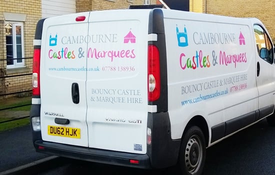 CambourneCastles Van 550x350